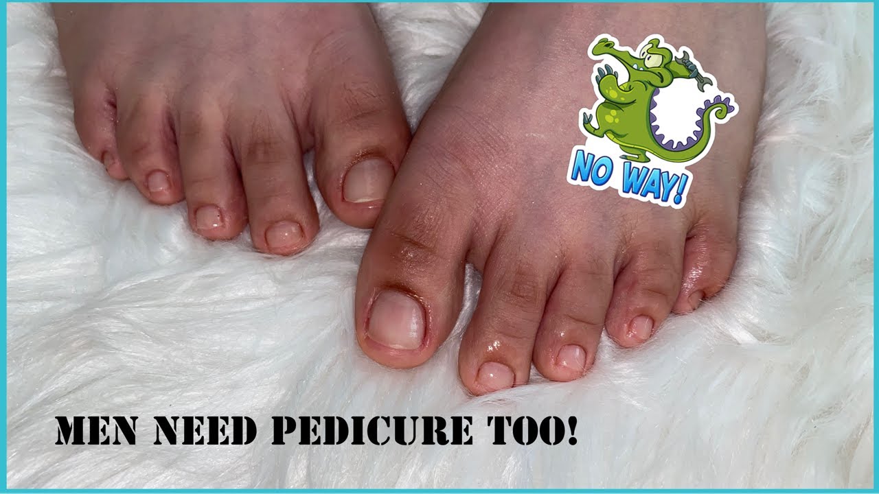 Men’s pedicure at home/pedicure transformation YouTube