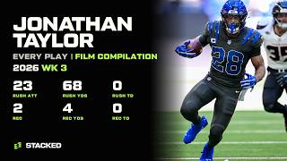 Jonathan Taylor: Every Touch of 2026 Week 3 | Full Film Compilation