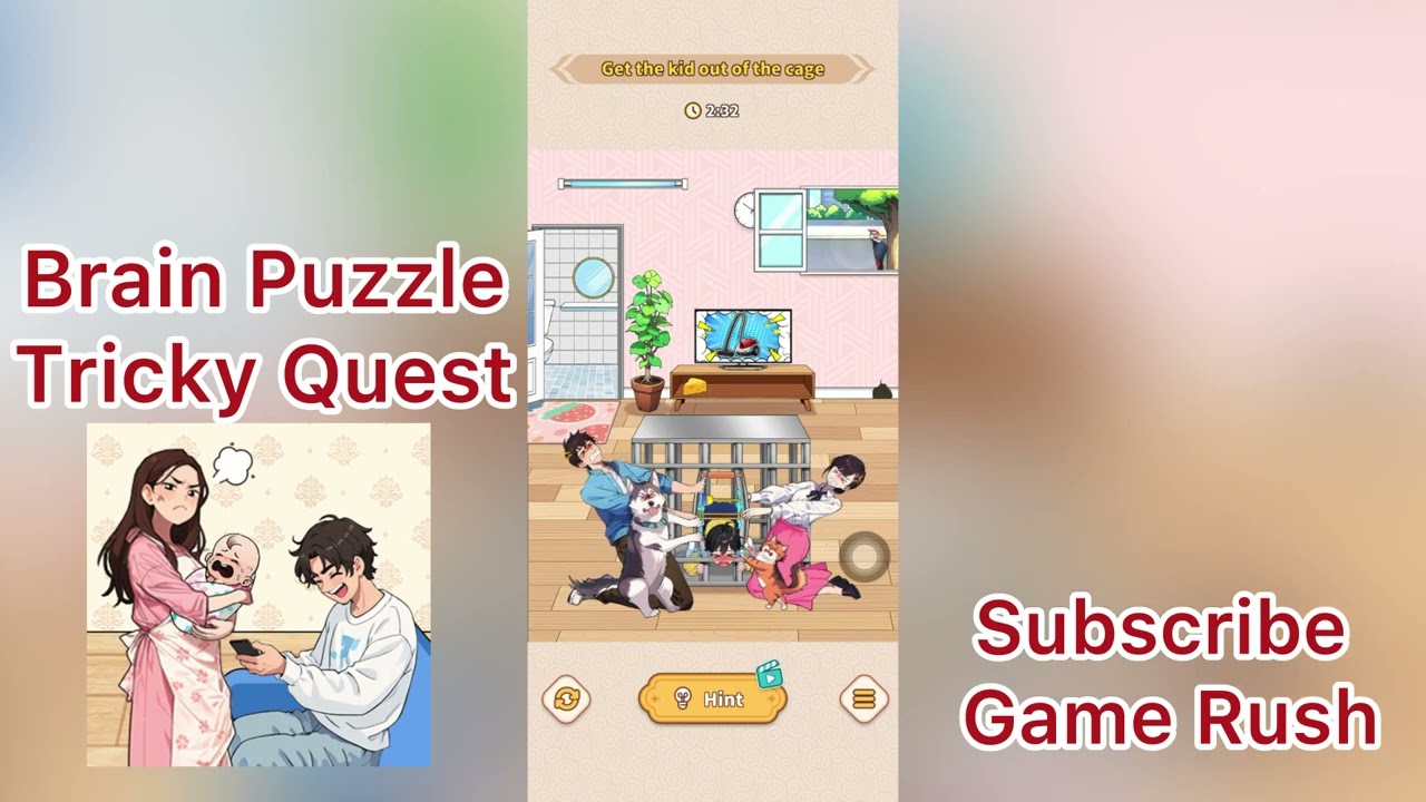 Brain Puzzle : Tricky Quest Level 8 Save kid | Walkthrough