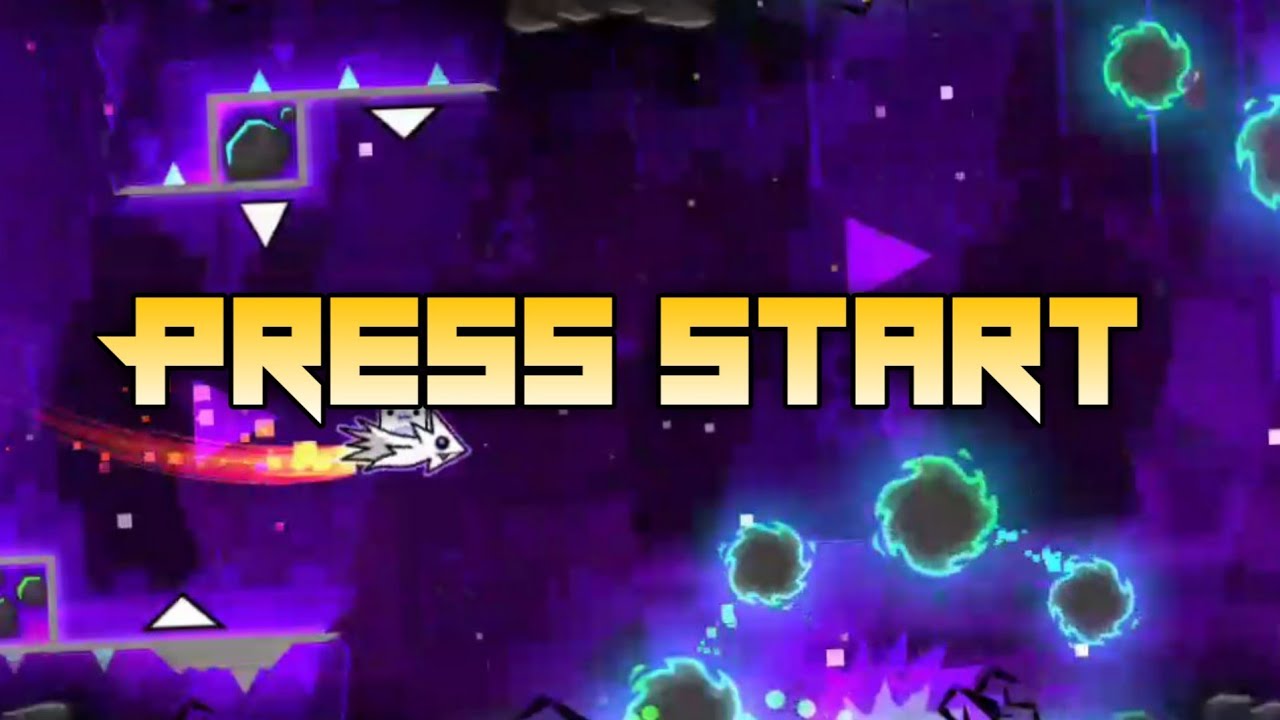 Включи geometry dash press start