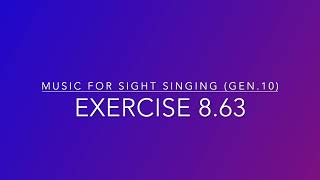 Exercise 8.63 - Music for Sight Singing