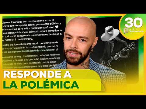 Jesse released a statement regarding the controversy sparked by his musical separation | Ventaneando