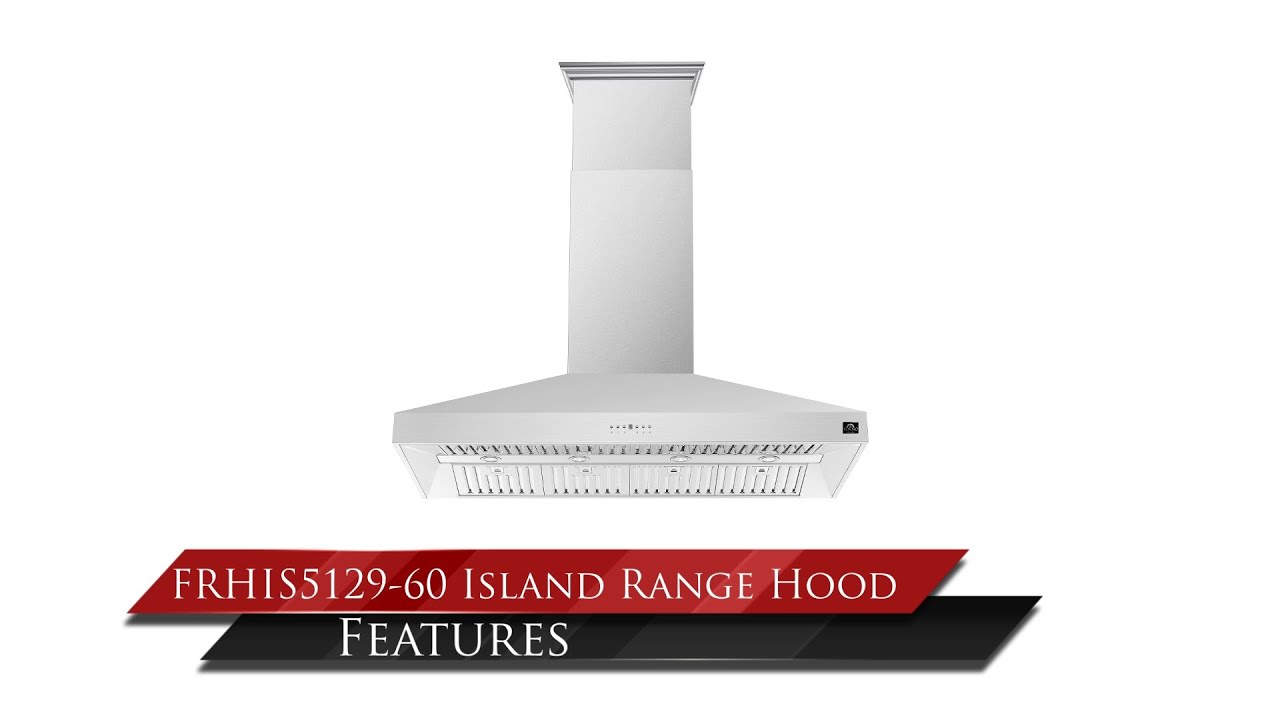 FORNO: Coppito 60'' Island Range Hood (FRHIS5129-60) - YouTube