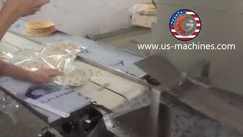 Frozen pancake big bag flow bag automatic packaging machine testing video