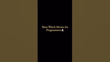 Must watch movies for programmers 😈 #coding #programming #programmer #mustwatch #movie #shorts