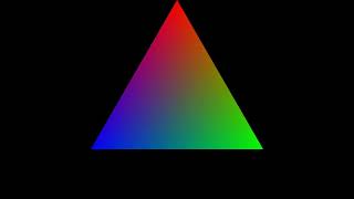 OpenGL Triangle Tricolor example