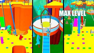 MAX LEVEL BRIDGE RACE GAMEPLAY | Walkthrough gameplay | Bridge race - All Levels | Speedrun Gameplay