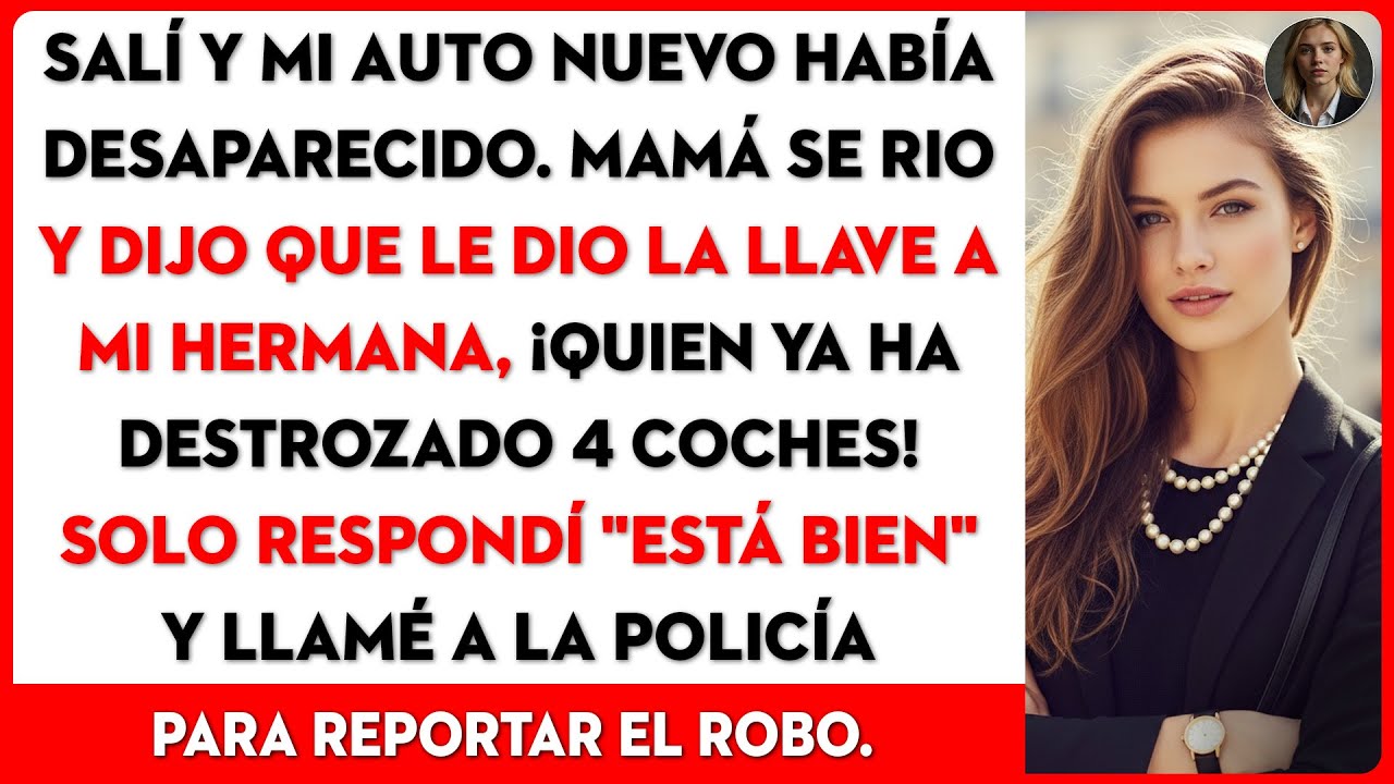 Mi coche nuevo desapareció. Resulta que mis padres le dieron las llaves a mi hermana.