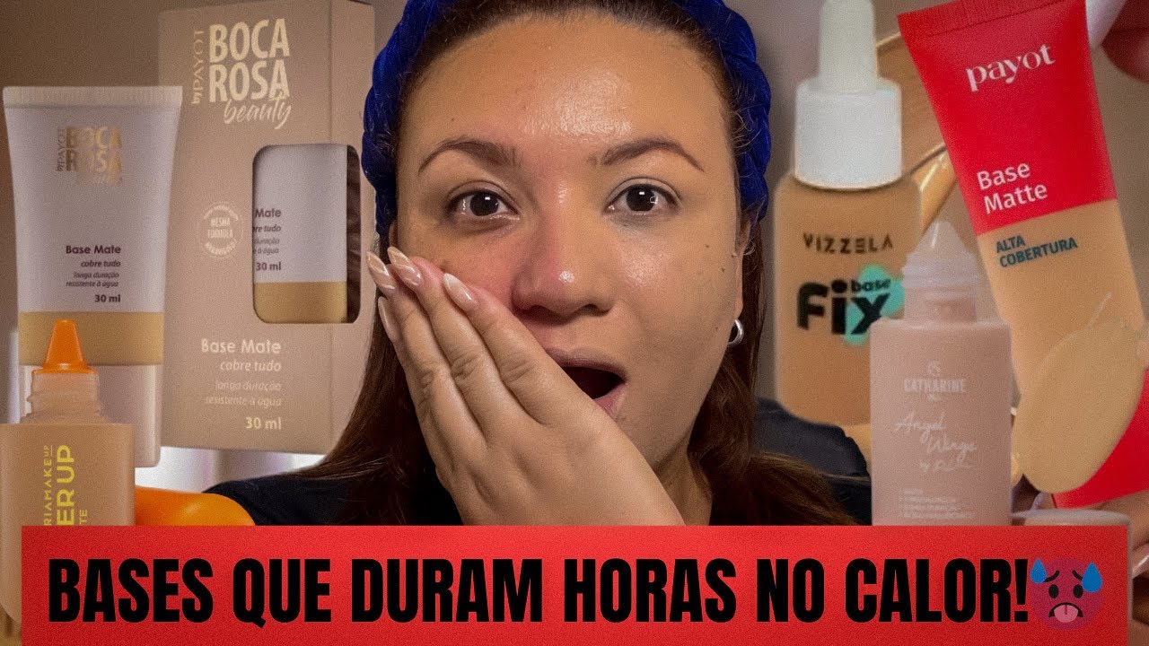 6 Bases QUE NÃO DERRETEM CALOR! 💦 As Melhores Para Pele Oleosa!