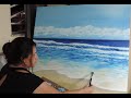 Pintura a óleo sobre tela - Praia / Beach oil painting #oilpainting #beach