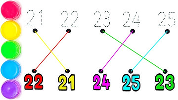 123 Coloring Page | How to Read Numbers 21 to 30 Easy for Children - Ks Art #kids