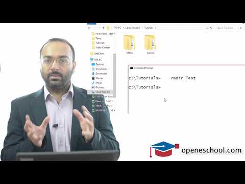 Windows Command Line Tutorials - Tutorial 13 - rmdir (delete directory) command
