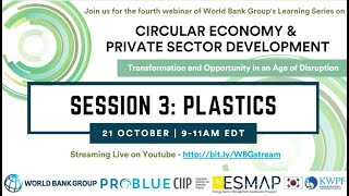 SESSION 3: Circular Economy and Plastics