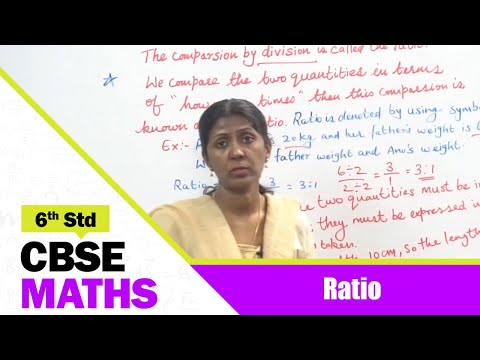 6th Std CBSE Maths Syllabus | Ratio | CBSE Maths Part - 130