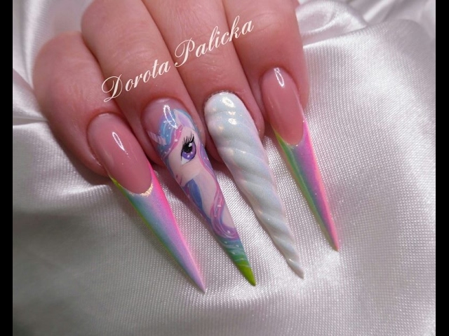 Unicorn Nail Art + Tutorial | Digital Dozen Mythical Creatures — 25  Sweetpeas