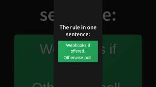 Same Data. Different Controller. The Webhook vs Polling Rule