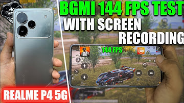 "Realme P4 Screen Recording Test | BGMI 144FPS Ultra Smooth Gameplay 🔥"