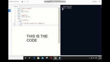 Check the number is positive or negative using shell script