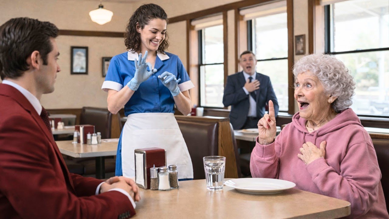 ELA LEVANTOU O DEDO… E O RESTAURANTE PAROU.