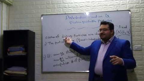 Distribution Function and distinguishable particles part 1 | Statistical Mechanics