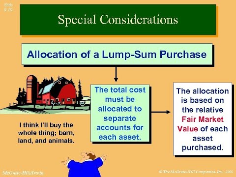cost allocation lump sum