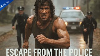 Rambo Breaks Free – Ultimate Police Escape Scene {PC} Rambo: The Video Game Gameplay