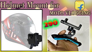 Helmet Mount For Mobile Helmet Tripod For Moto Vlogging