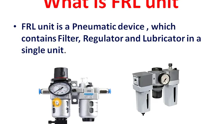 [English] FRL unit / Filter Regulator and Lubricator