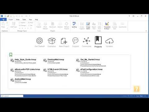 Help+Manual: Создание проекта