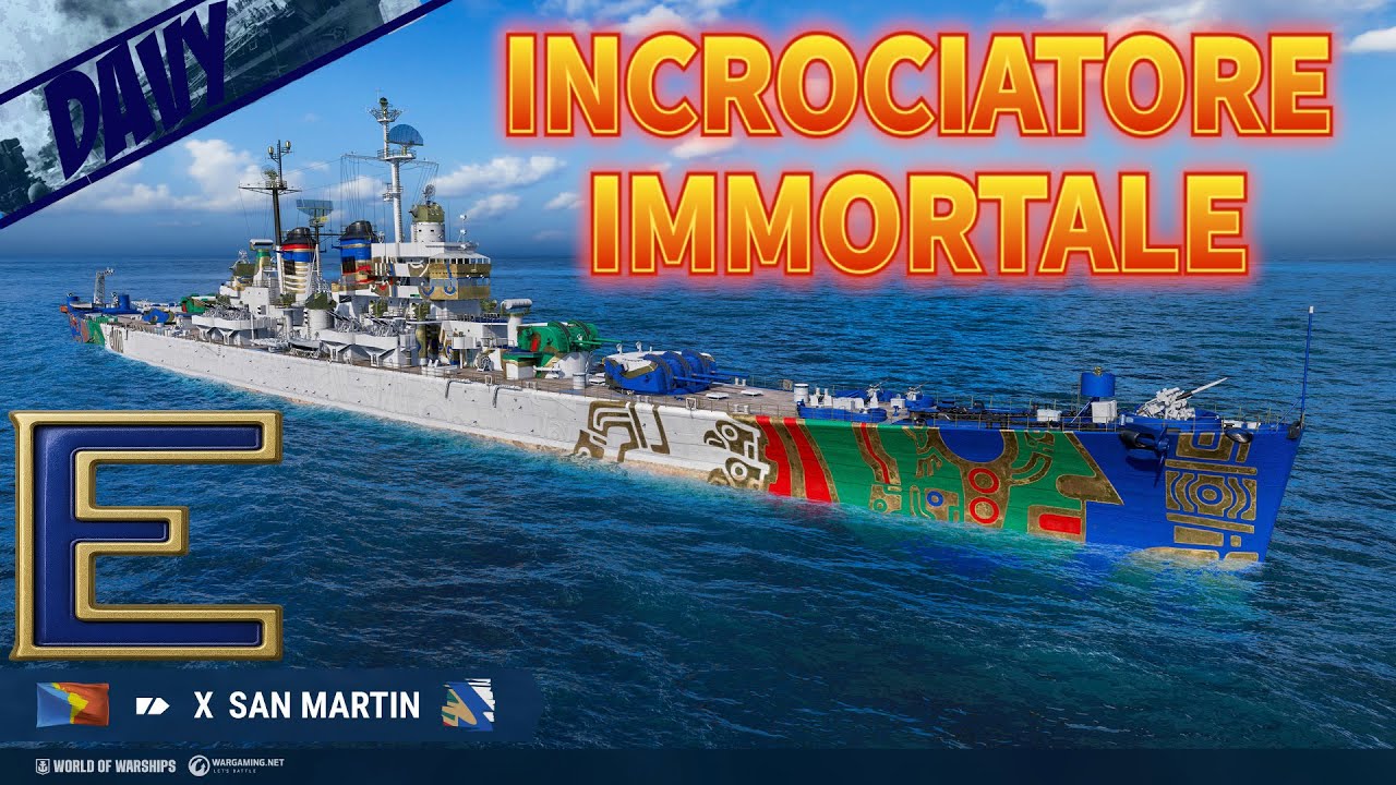 SAN MARTIN, LA NAVE DAI CONSUMABILI INFINITI (la sua cura batte TUTTI)⚓WORLD OF WARSHIPS ITA⚓
