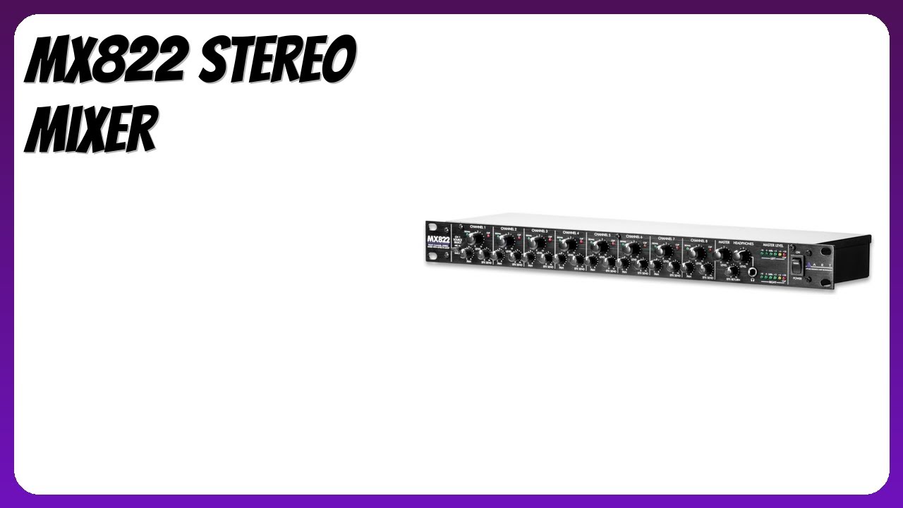 ART MX822 8 Channel Stereo Rackmount Mixer - LightingelStore