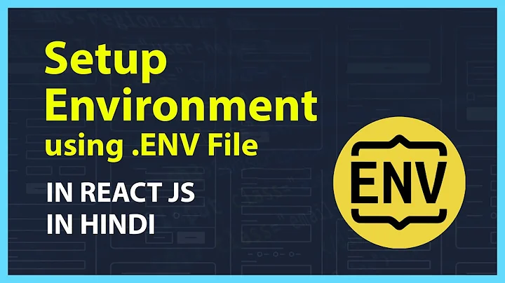 How to setup project environment using .env in React JS in Hindi