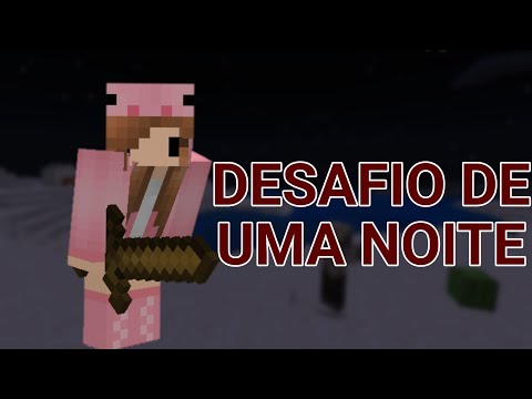 {Minecraft} SOBREVIVENDO A UMA NOITE NO DESERTO :{