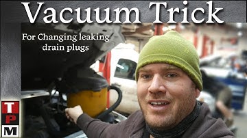 How to change a leaking drain plug without losing oil