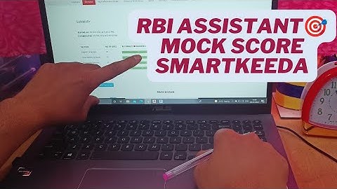 RBI ASSISTANT MOCK SCORE 🎯 Smartkeeda Mock test - आपका क्या बना इसमे zarur btana 👍