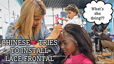 CHINESE HAIRSTYLE ATTEMPTS TO INSTALL A LACE FRONT...