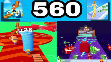 Shortcut Run VS Run Rich 3D: GameplayWalkthrough All Levels ( part 560)