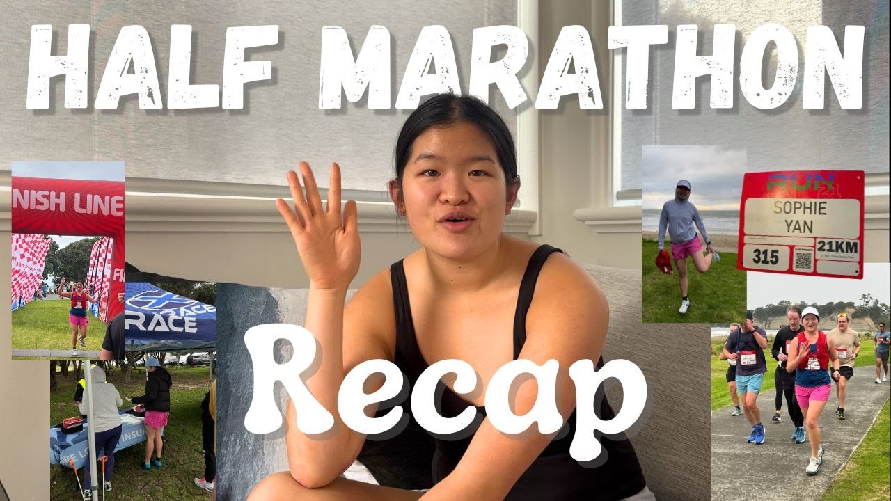 My first half marathon recap - YouTube