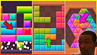 BLOCK PUZZLE GAMES | BANGLA GAMEPLAY | Ft Sourav | নামে ব্লক... গেমের ভেতরে সব লেভেল ব্লক! screenshot 4