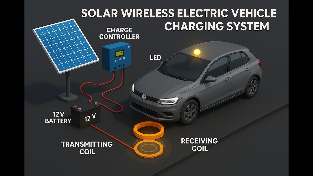 HVS-2807.Solar Wireless Electric Vehicle Charging System #Wireless ...
