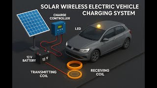 HVS-2807.Solar Wireless Electric Vehicle Charging System #Wireless power transmission#Solar power.