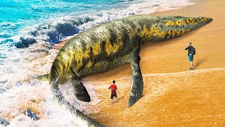 現在と過去の巨大な海の生き物たち