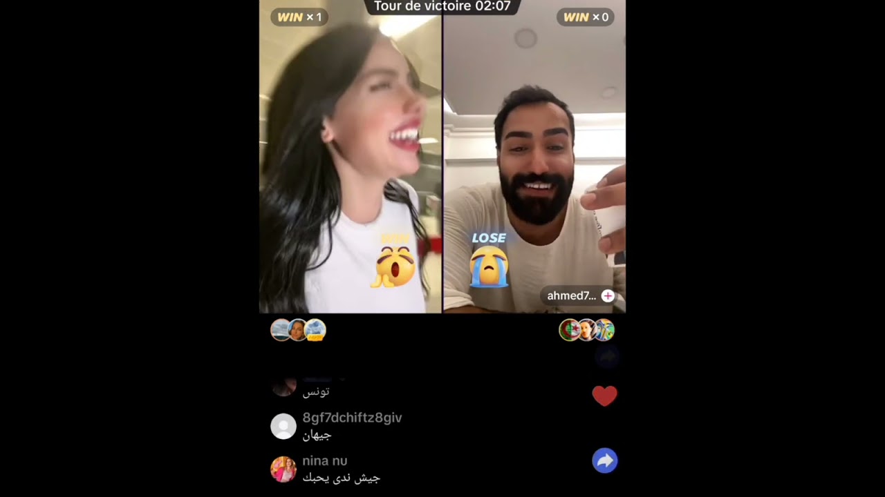 أول لايف لالثنائي الجميل فرح وأحمد شو سر علاقتهم مع بعض بعد البرنامج ؟ #قسمةونصيب