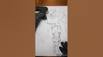 Drawing Wolverine Timelapse #shorts #art #marvel