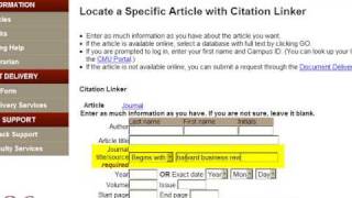 Locate a specific article