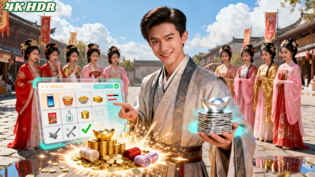 يسافر إلى العصور القديمة ويُجبر على الزواج من 8 نساء ويفعّل نظام شراء كنوز المستقبل ليغتني ليلة