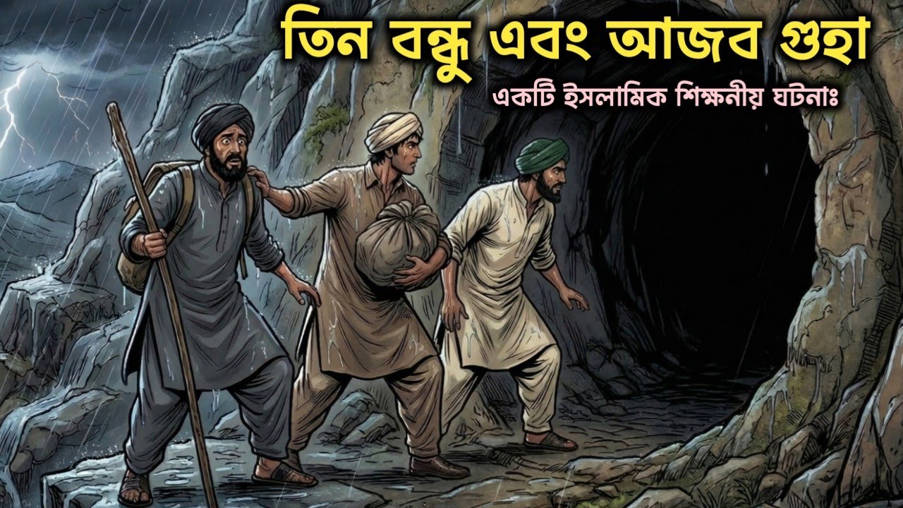 ⁣তিন বন্ধু এবং আজব গুহার গল্প। একটি ইসলামিক শিক্ষনীয় গল্প।