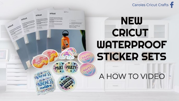 How to Make Stickers with Cricut (Sticker Paper or Printable Vinyl) - Full  and Kiss Cut Methods! 