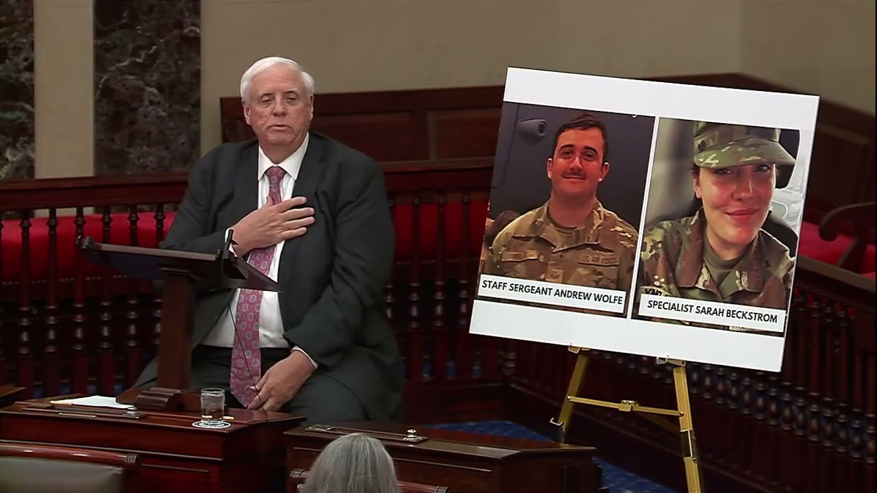 Senator Justice delivers floor speech honoring West Virginia National Guard Members