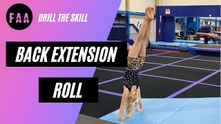 Back Extension Roll Drills for Levels 2-5